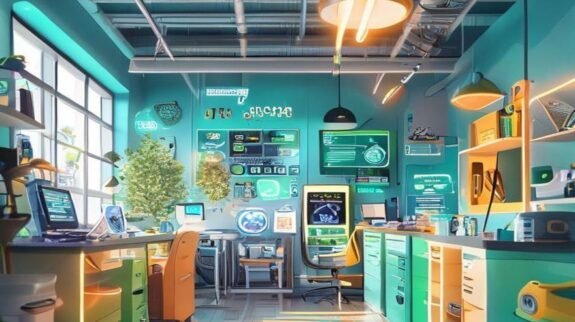 {"prompt":"A photo-realistic feature image for a blog titled 'Top Ten Automation Tools in 2026,' designed for a casual cleaning brand with a tech-savvy twist. The scene showcases an inviting, vibrant workspace filled with whimsical, futuristic cleaning gadgets and smart automation devices in animated action, using dynamic soft blues, lively greens, and pops of orange. These devices are seamlessly organizing and cleaning a sparkling, modern office environment that radiates freshness and efficiency. Whimsical energy glows from glowing touchscreens and digital interfaces, giving a sense of innovation and joy. Absolutely no text, words, signs, humans, animals, or writing anywhere in the image. The image is wide, immersive, and radiates fun and technological delight.","originalPrompt":"A photo-realistic feature image for a blog titled 'Top Ten Automation Tools in 2026,' designed for a casual cleaning brand with a tech-savvy twist. The scene showcases an inviting, vibrant workspace filled with whimsical, futuristic cleaning gadgets and smart automation devices in animated action, using dynamic soft blues, lively greens, and pops of orange. These devices are seamlessly organizing and cleaning a sparkling, modern office environment that radiates freshness and efficiency. Whimsical energy glows from glowing touchscreens and digital interfaces, giving a sense of innovation and joy. Absolutely no text, words, signs, humans, animals, or writing anywhere in the image. The image is wide, immersive, and radiates fun and technological delight.","width":1024,"height":1024,"seed":42,"model":"sana","enhance":false,"nologo":false,"negative_prompt":"undefined","nofeed":false,"safe":false,"quality":"medium","image":[],"transparent":false,"has_nsfw_concept":false,"concept":[],"trackingData":{"actualModel":"sana","usage":{"completionImageTokens":1,"totalTokenCount":1}}}